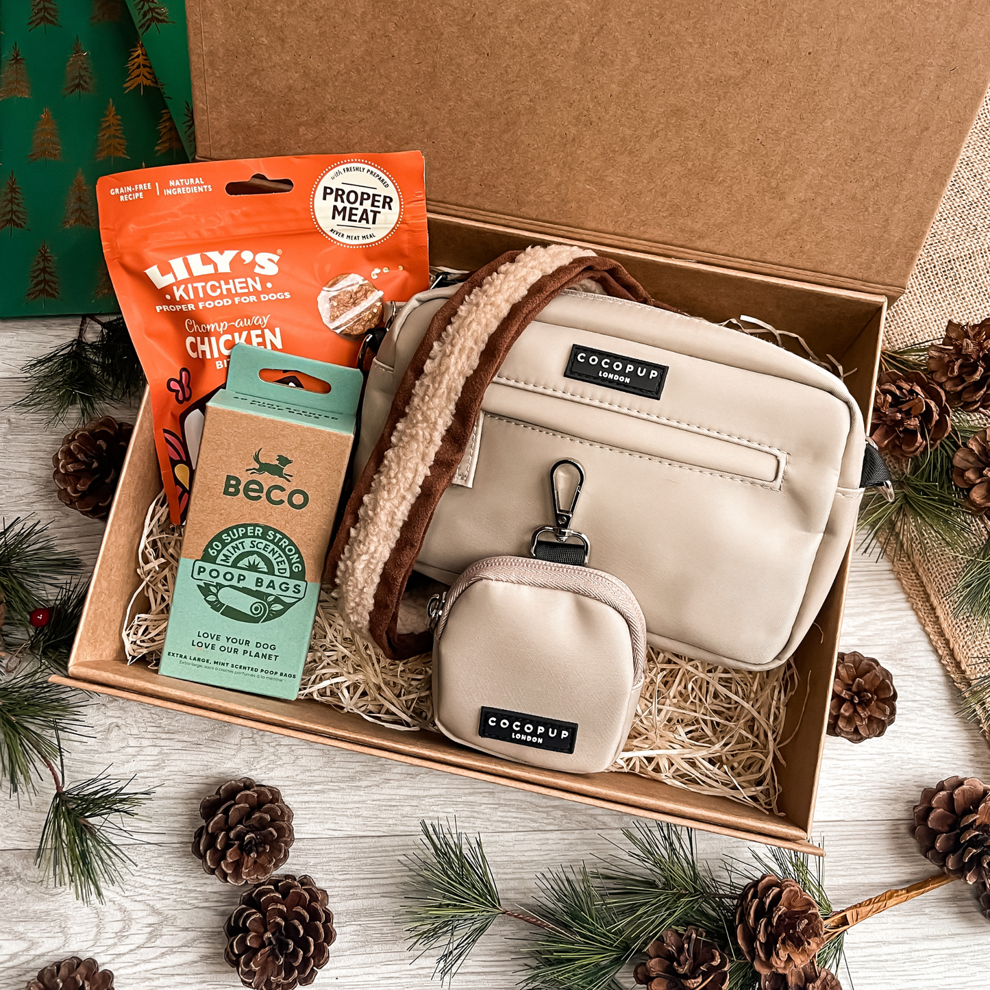 The Caramel Latte Dog Walking Gift Set