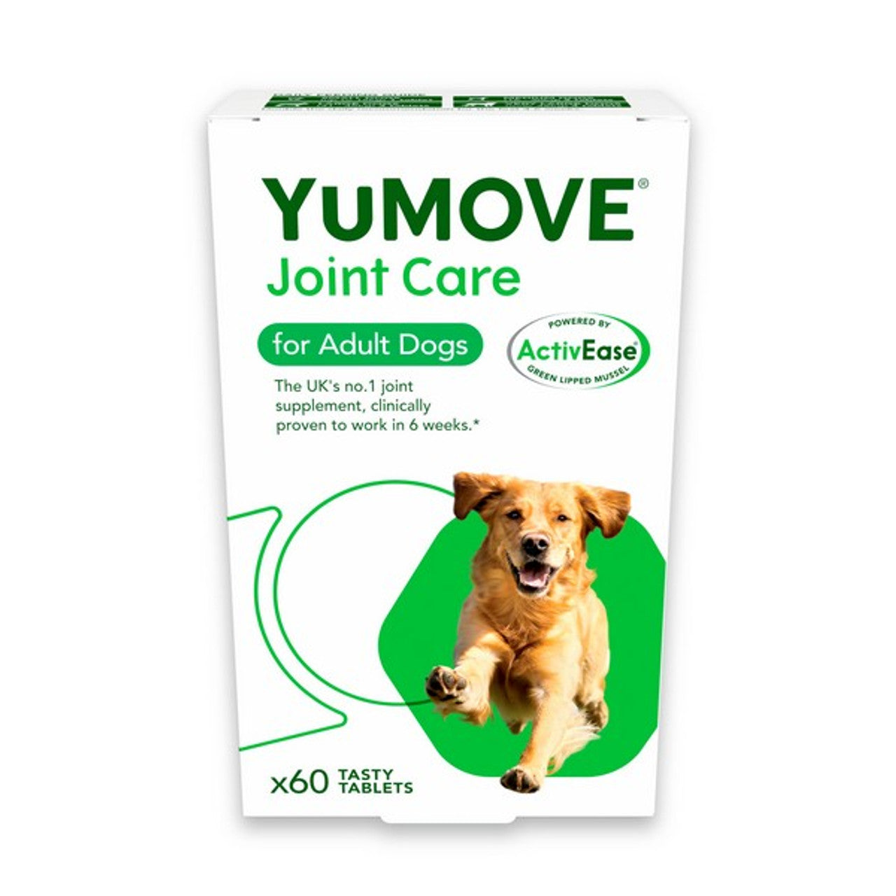 A packet of dog joint care tablets