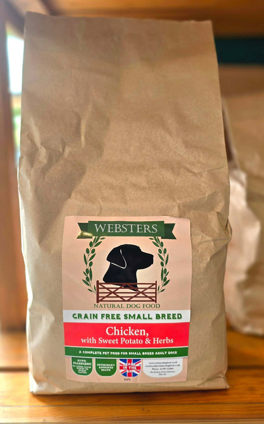 Websters Small Breed Grain Free Chicken With Sweet Potato & Herbs 2kg