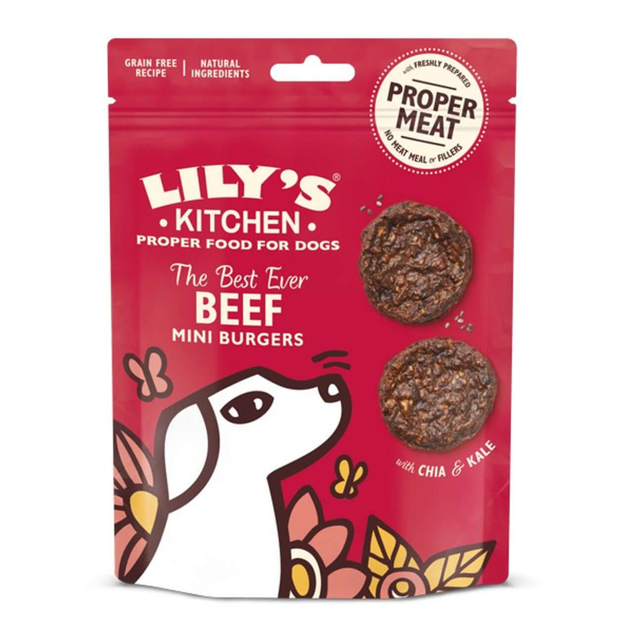 Lilys Kichen Beef Mini Burgers for Dogs 70g