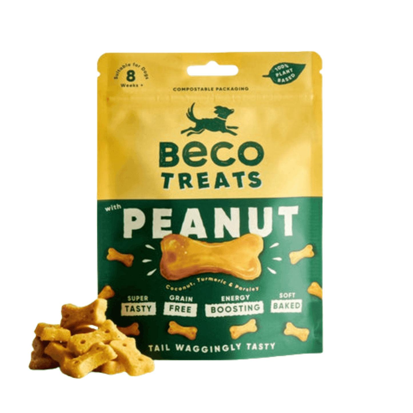 Beco Peanut Treats with Coconut & Turmeric - 70g