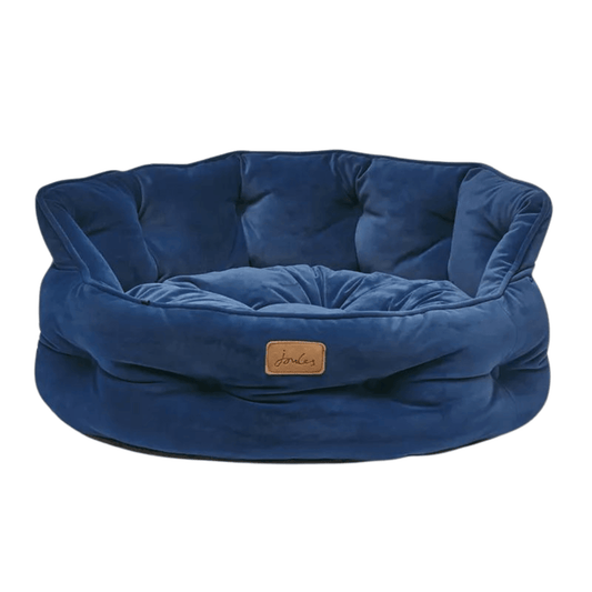 Joules Chesterfield Dog Bed - Navy Large