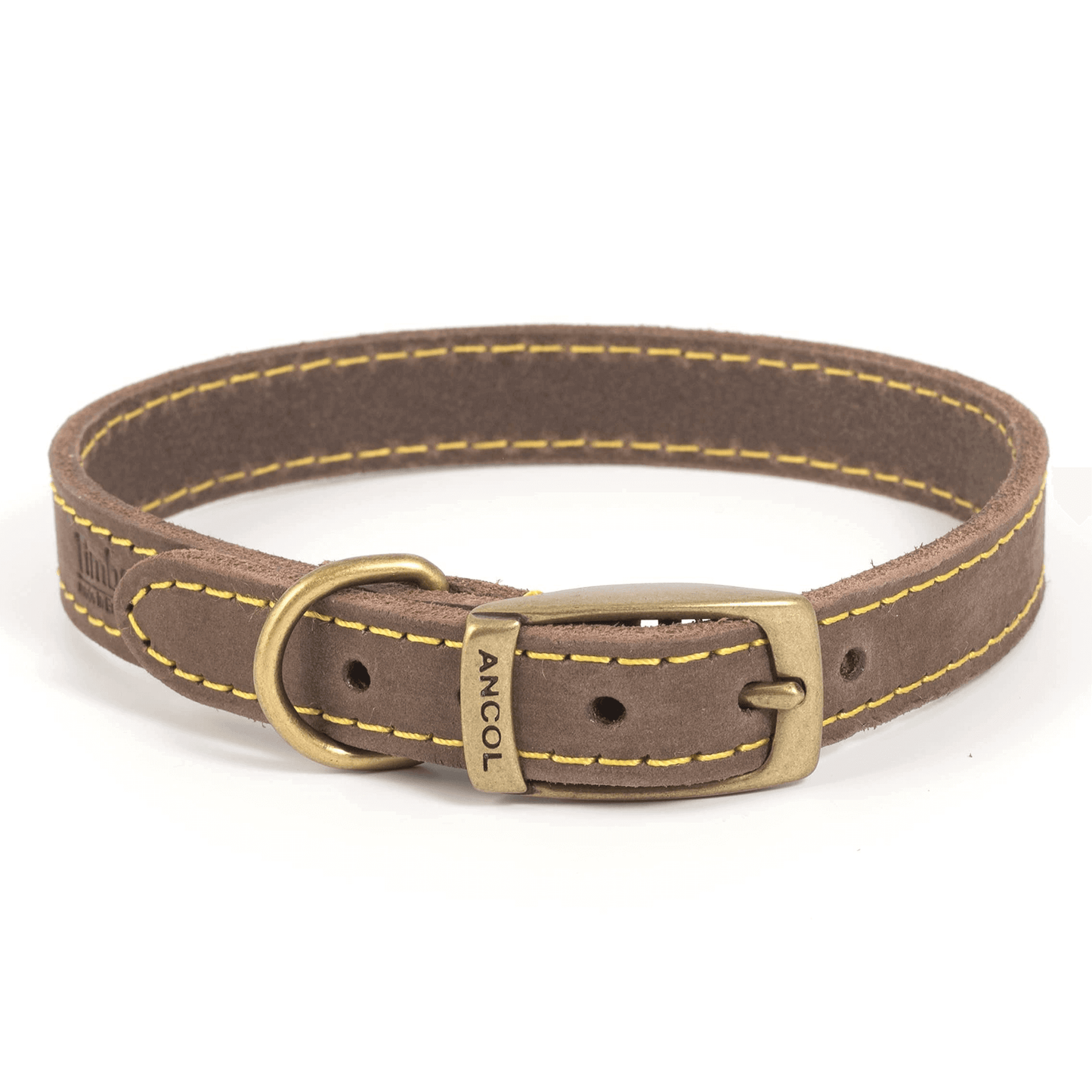 Ancol Timberwolf Leather Collar