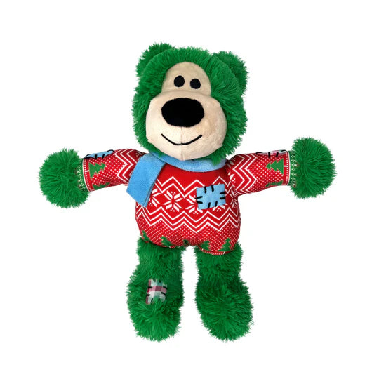 Kong Holiday Wild Knots Bear S/M - Green