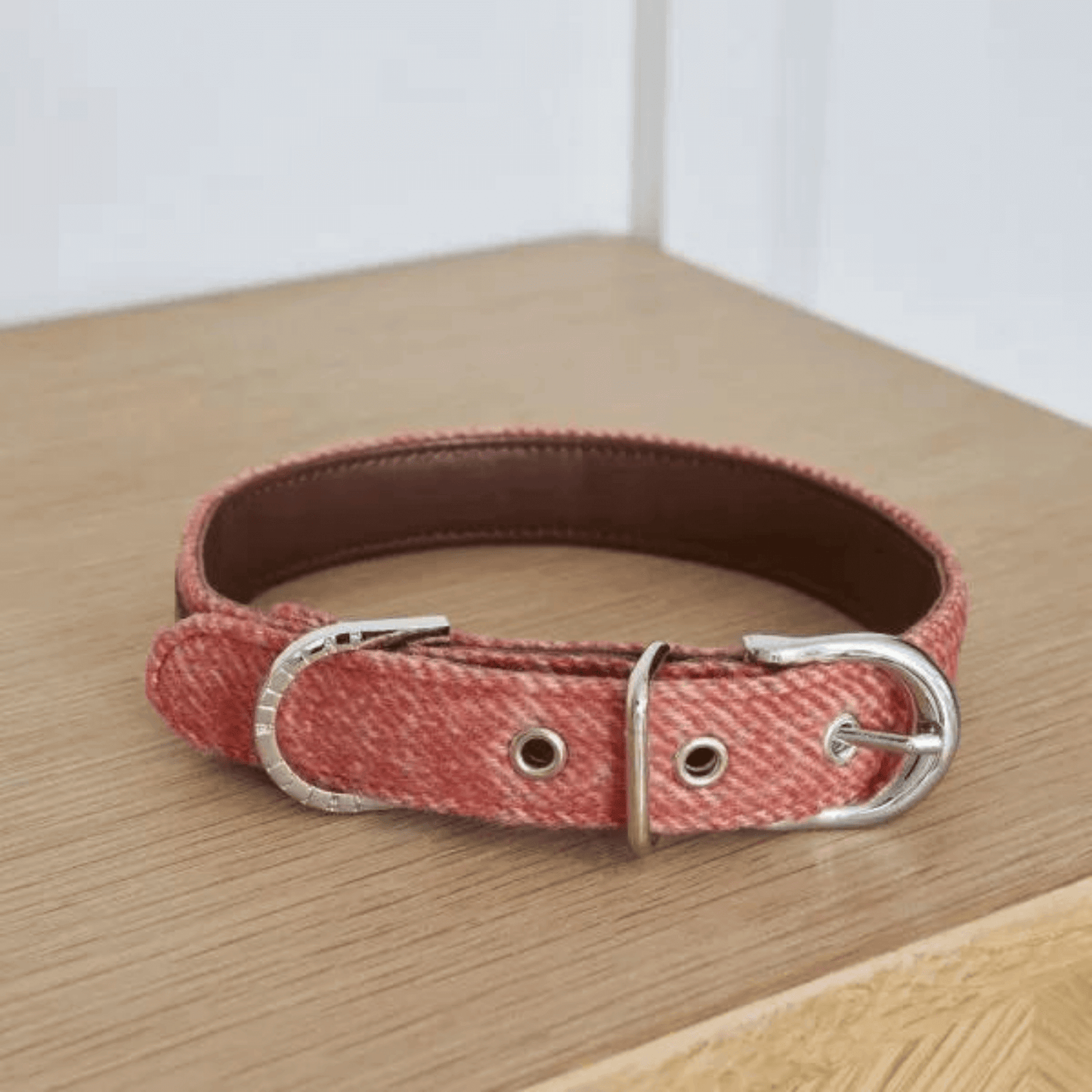 Orange Tweed Dog Collar